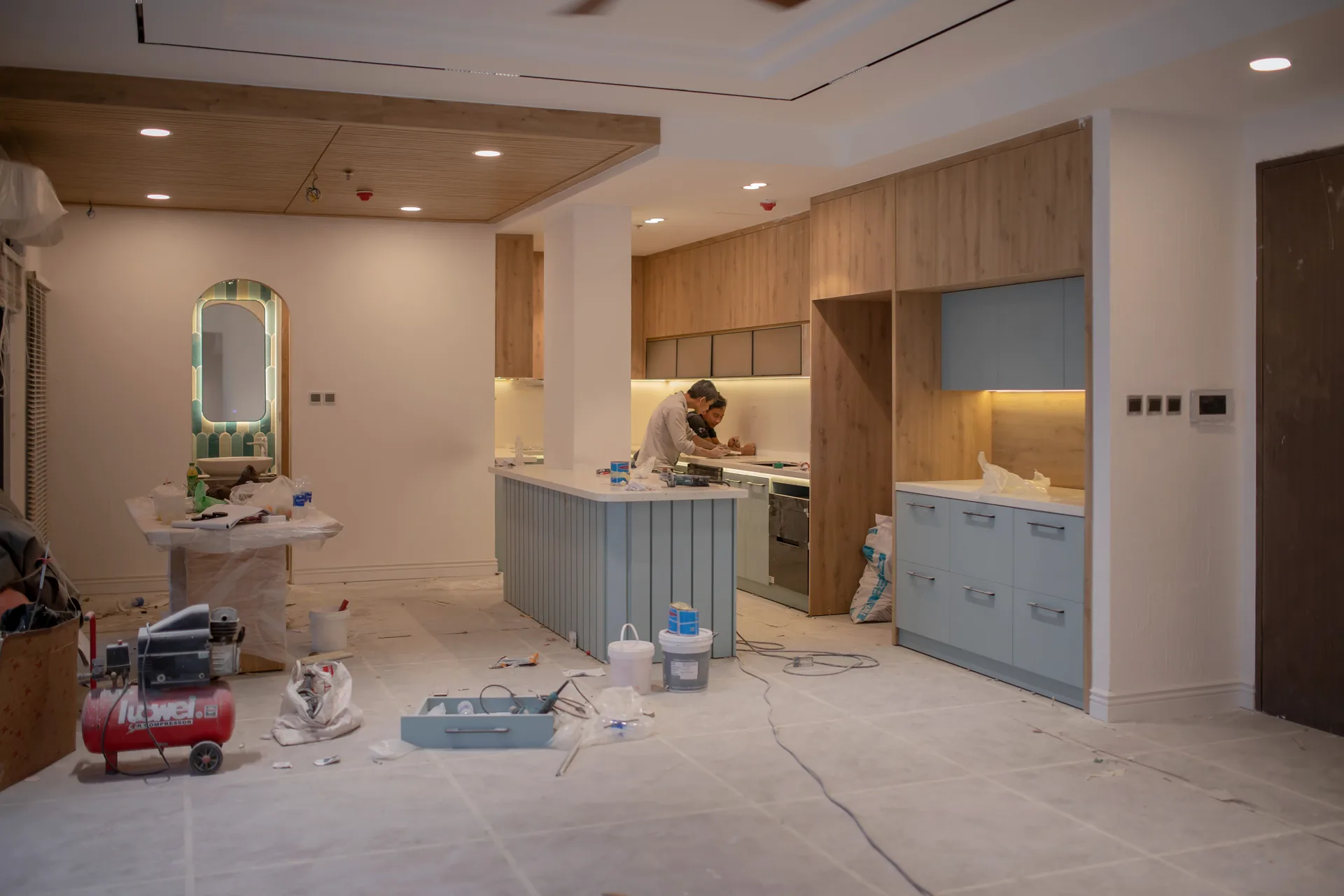 Kitchen refurbishment works in progress